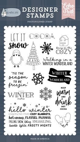 Echo Park Winterland Bring On The Cozy Clear Stamps (WTL333043) Echo Park Winterland Bring On The Cozy Clear Stamps (WTL333043)