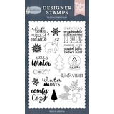 Echo Park Winterland Comfy And Cozy Clear Stamps (WTL333044)