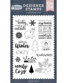 Echo Park Winterland Comfy And Cozy Clear Stamps (WTL333044) Echo Park Winterland Comfy And Cozy Clear Stamps (WTL333044)