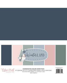 Echo Park Winterland 12x12 Inch Coordinating Solids Paper Pack (WTL333015) Echo Park Winterland 12x12 Inch Coordinating Solids Paper Pack (WTL333015)