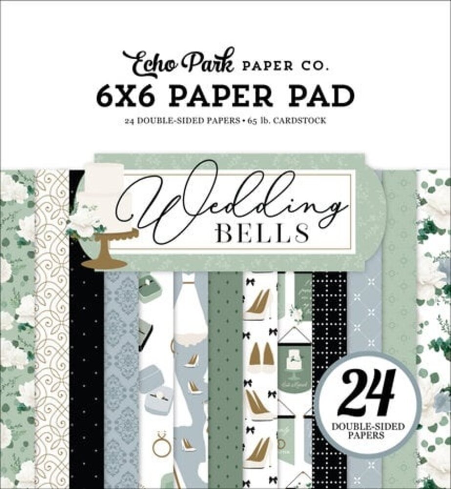 Echo Park Wedding Bells 6x6 Inch Paper Pad (WBL335023) Echo Park Wedding Bells 6x6 Inch Paper Pad (WBL335023)