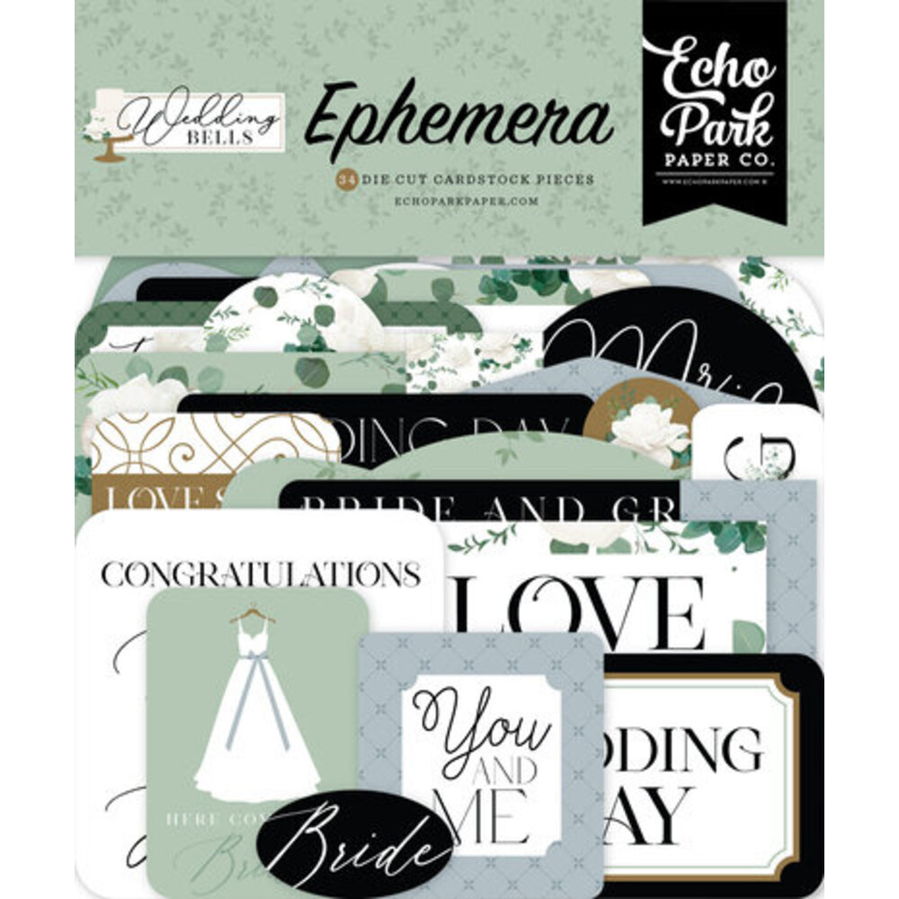 Echo Park Wedding Bells Ephemera (WBL335024) - Paperpads.nl