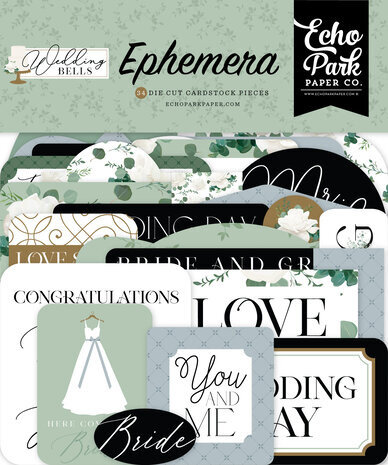 Echo Park Wedding Bells Ephemera (WBL335024) Echo Park Wedding Bells Ephemera (WBL335024)