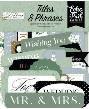 Echo Park Wedding Bells Ephemera Titles & Phrases (WBL335032) Echo Park Wedding Bells Ephemera Titles & Phrases (WBL335032)