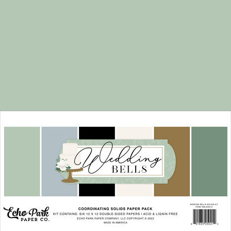 Echo Park Wedding Bells 12x12 Inch Coordinating Solids Paper Pack (WBL335015) Echo Park Wedding Bells 12x12 Inch Coordinating Solids Paper Pack (WBL335015)