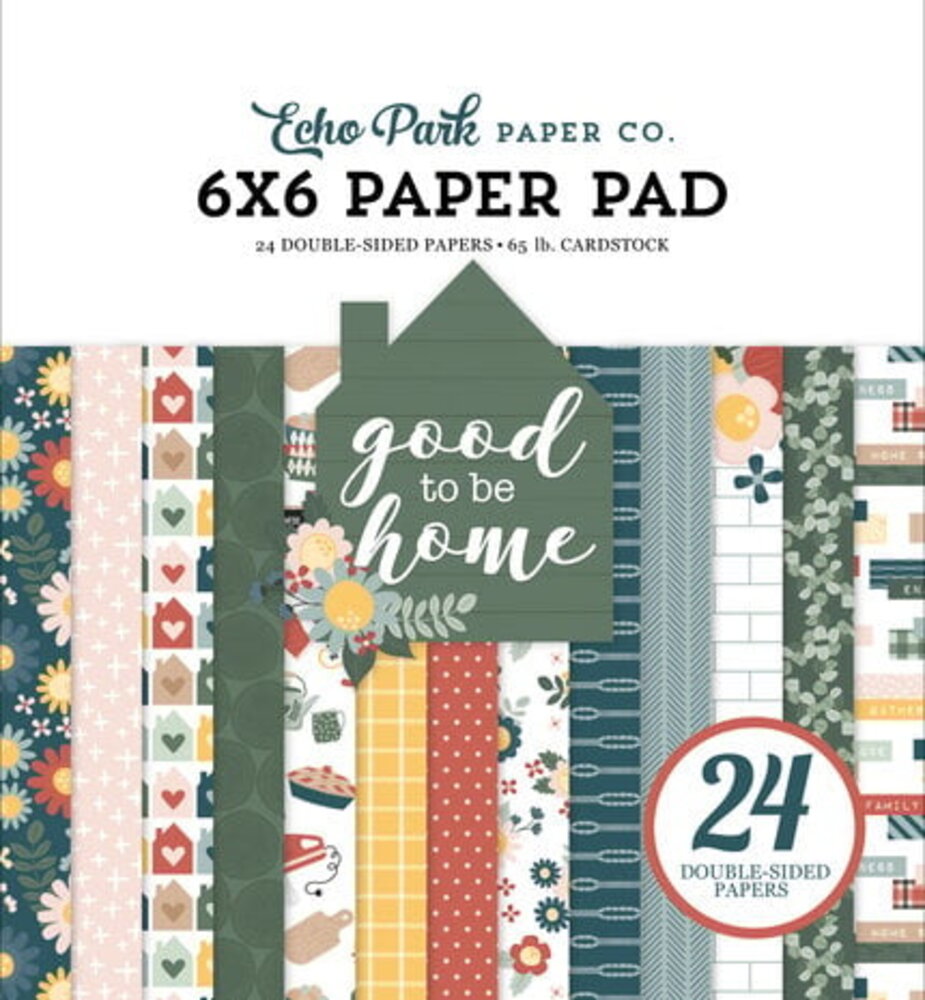 Echo Park Good To Be Home 6x6 Inch Paper Pad (GTH336023) Echo Park Good To Be Home 6x6 Inch Paper Pad (GTH336023)