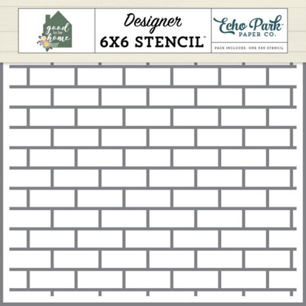 Echo Park Good To Be Home Subway Tiles Small Stencil (GTH336033)