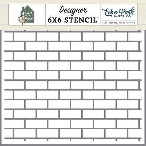 Echo Park Good To Be Home Subway Tiles Small Stencil (GTH336033)