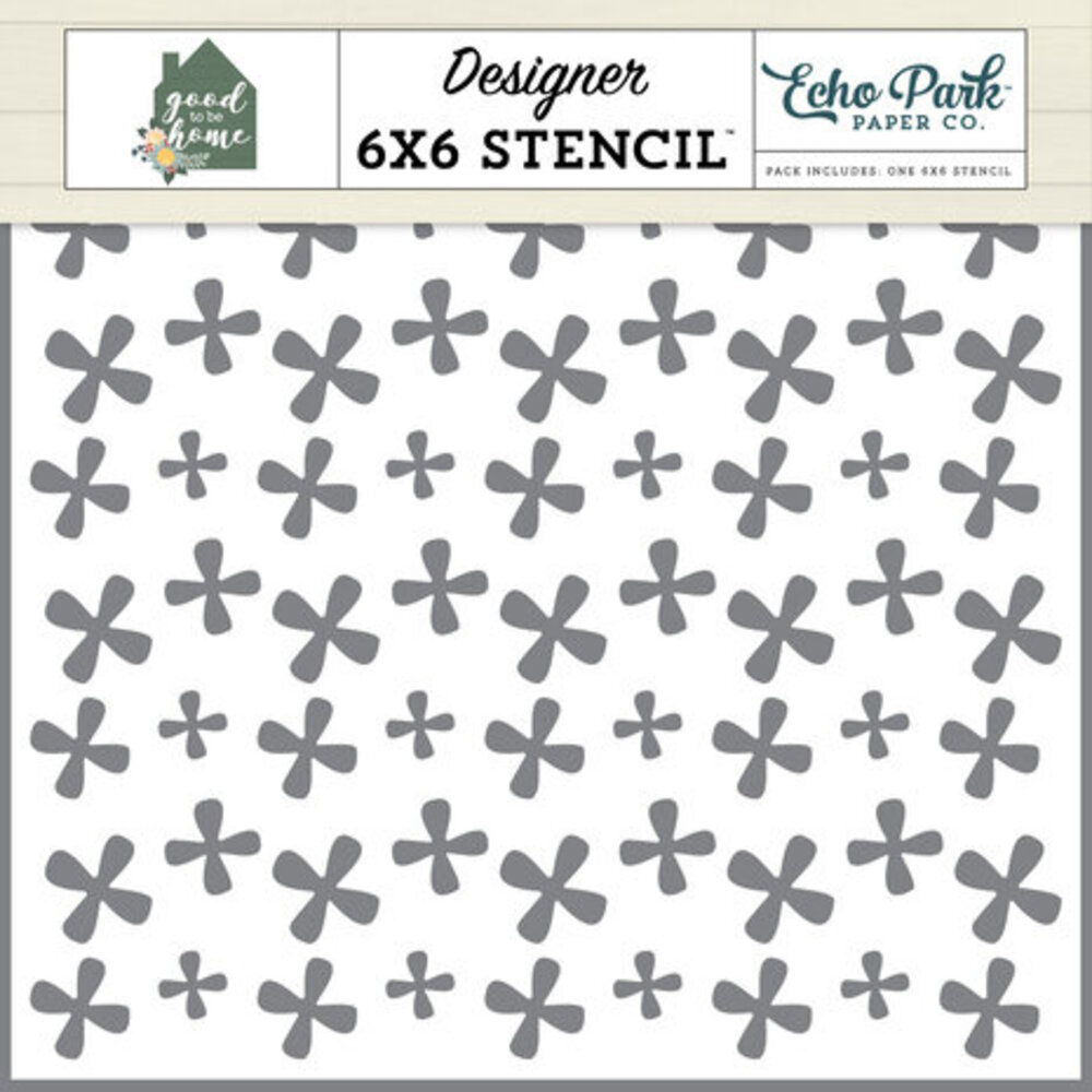 Echo Park Good To Be Home Homey Floral Stencil (GTH336035)