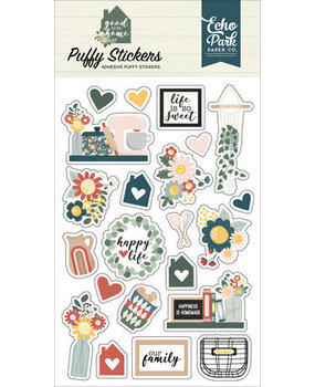 Echo Park Good To Be Home Puffy Stickers (GTH336066) Echo Park Good To Be Home Puffy Stickers (GTH336066)