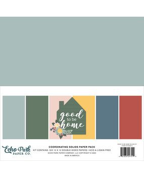Echo Park Good To Be Home 12x12 Inch Coordinating Solids Paper Pack (GTH336015) Echo Park Good To Be Home 12x12 Inch Coordinating Solids Paper Pack (GTH336015)