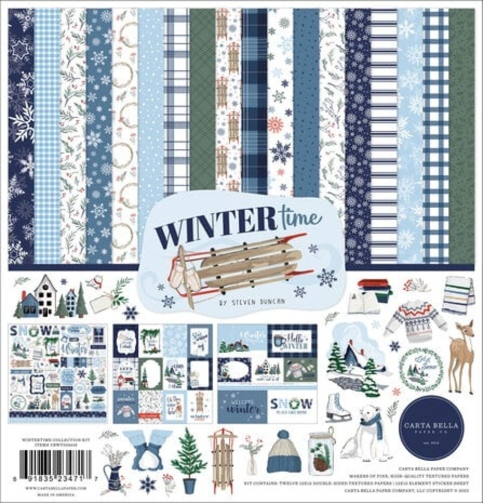 Carta Bella Wintertime 12x12 Inch Collection Kit (CBWT334016) Carta Bella Wintertime 12x12 Inch Collection Kit (CBWT334016)