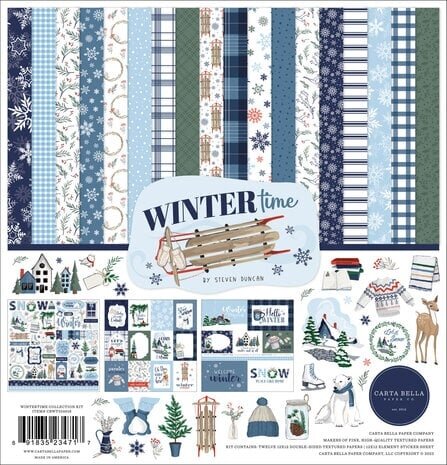 Carta Bella Wintertime 12x12 Inch Collection Kit (CBWT334016) Carta Bella Wintertime 12x12 Inch Collection Kit (CBWT334016)