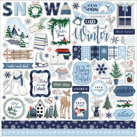 Carta Bella Wintertime 12x12 Inch Collection Kit (CBWT334016) Carta Bella Wintertime 12x12 Inch Collection Kit (CBWT334016)