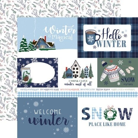 Carta Bella Wintertime 6x6 Inch Paper Pad (CBWT334023) Carta Bella Wintertime 6x6 Inch Paper Pad (CBWT334023)