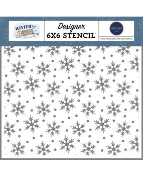 Carta Bella Wintertime Bundle Up Snow Stencil (CBWT334033) Carta Bella Wintertime Bundle Up Snow Stencil (CBWT334033)