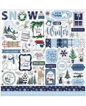 Carta Bella Wintertime 12x12 Inch Element Sticker (CBWT334014) Carta Bella Wintertime 12x12 Inch Element Sticker (CBWT334014)