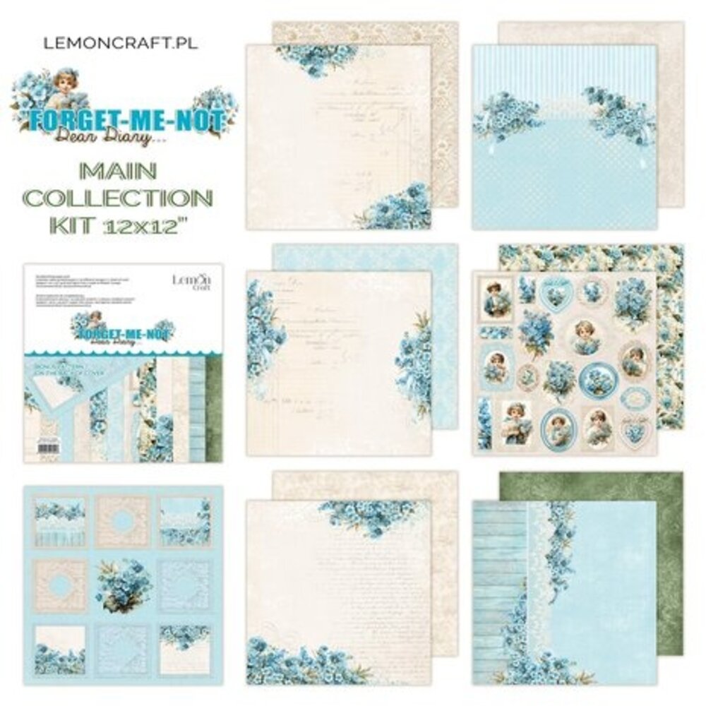 LemonCraft Forget-Me-Not 12x12 Inch Paper Pad (LEM-DD-FORGET-01) LemonCraft Forget-Me-Not 12x12 Inch Paper Pad (LEM-DD-FORGET-01)
