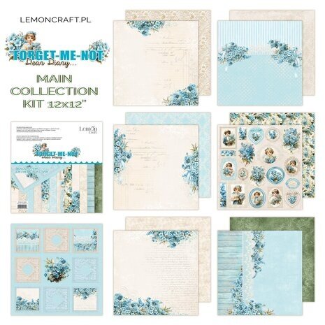 LemonCraft Forget-Me-Not 12x12 Inch Paper Pad (LEM-DD-FORGET-01) LemonCraft Forget-Me-Not 12x12 Inch Paper Pad (LEM-DD-FORGET-01)