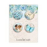 LemonCraft Forget-Me-Not Buttons (LEM-DD-FORGET-04)