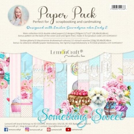 LemonCraft Something Sweet 12x12 Inch Paper Pad (L01-LEM-SOMSWE07) LemonCraft Something Sweet 12x12 Inch Paper Pad (L01-LEM-SOMSWE07)