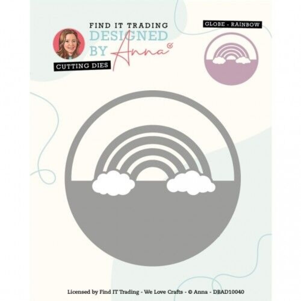 Designed by Anna Mix and Match Globe Rainbow Dies (DBAD10040)