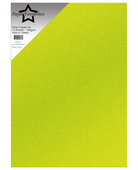 Paper Favourites Yellow Green A4 Pearl Paper 140gsm (PFSS313)*