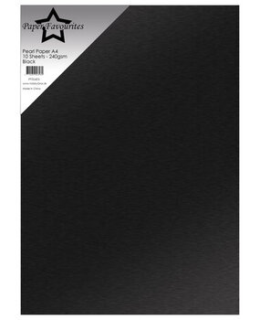 Paper Favourites Black A4 Pearl Paper 240gsm (PFSS403) Paper Favourites Black A4 Pearl Paper 240gsm (PFSS403)