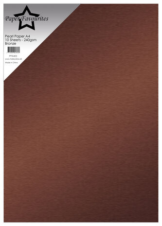 Paper Favourites Bronze A4 Pearl Paper 240gsm (PFSS405)