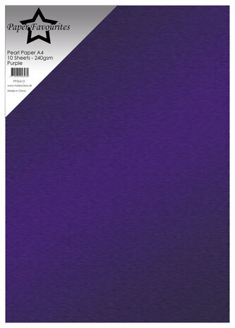 Paper Favourites Purple A4 Pearl Paper 240gsm (PFSS412) Paper Favourites Purple A4 Pearl Paper 240gsm (PFSS412)