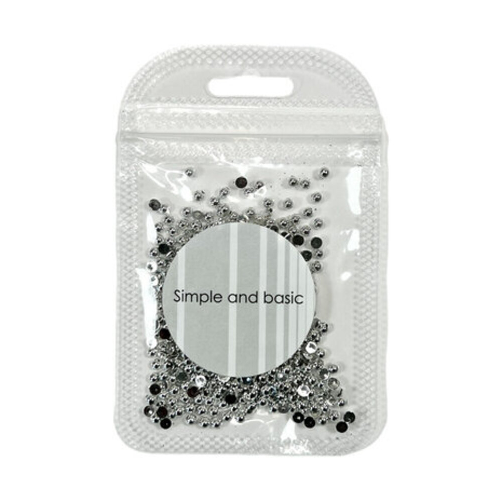 Simple and Basic Half Pearl Polished Silver 3mm (SBA531)