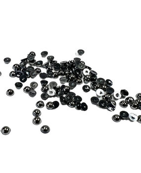 Simple and Basic Half Pearl Polished Antique Silver 4mm (SBA564) Simple and Basic Half Pearl Polished Antique Silver 4mm (SBA564)