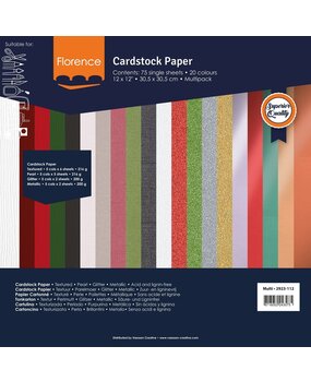 Vaessen Creative Florence Christmas Multipack 12x12 Inch Cardstock Paper Pack (2923-112) Vaessen Creative Florence Christmas Multipack 12x12 Inch Cardstock Paper Pack (2923-112)