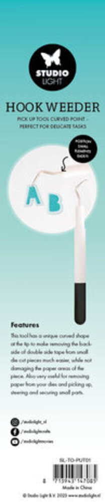 Studio Light Essentials Hook Weeder Pickup Tool Curved Point (SL-TO-PUT01) Studio Light Essentials Hook Weeder Pickup Tool Curved Point (SL-TO-PUT01)