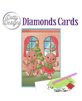 Find It Trading Diamond Cards Set Gingerbread Dolls (DDDC1006)