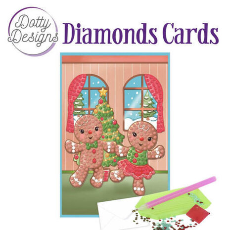 Find It Trading Diamond Cards Set Gingerbread Dolls (DDDC1006)