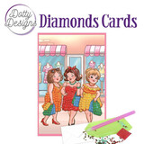 Find It Trading Diamond Cards Set Bubbly Girls Shopping (DDDC1007)