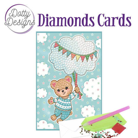 Find It Trading Diamond Cards Set Blue Baby Bear (DDDC1011)