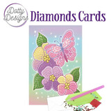 Find It Trading Diamond Cards Set Purple Flowers (DDDC1012)