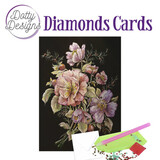 Find It Trading Diamond Cards Set Roses in Black (DDDC1025)