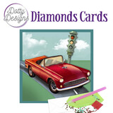 Find It Trading Diamond Cards Set Vintage Red Car (DDDC1032)