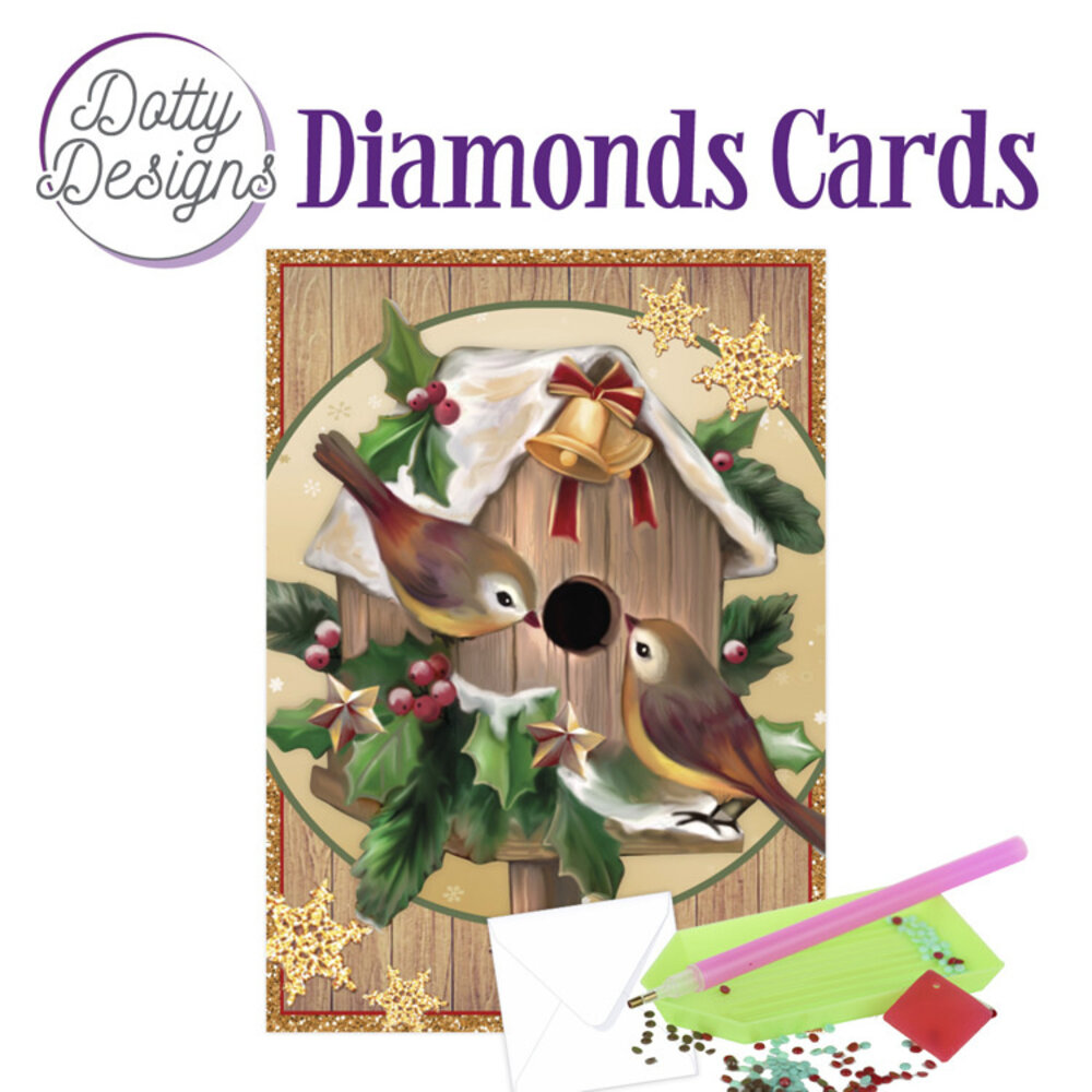Find It Trading Diamond Cards Set Christmas Birdhouse (DDDC1042)