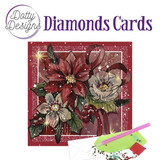 Find It Trading Diamond Cards Set Poinsetta Square (DDDC1069)