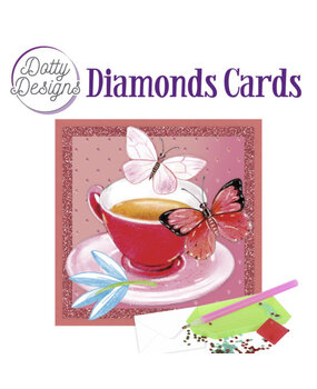 Find It Trading Diamond Cards Set Tea with butterflies (DDDC1077)