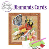 Find It Trading Diamond Cards Set Red Flower with Bees (DDDC1079)