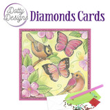 Find It Trading Diamond Cards Set Pink Butterflies (DDDC1083)