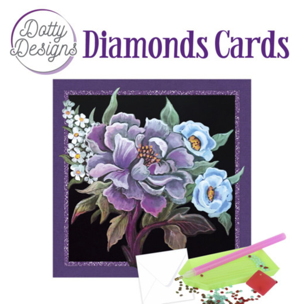Find It Trading Diamond Cards Set Purple Peonie (DDDC1089) Find It Trading Diamond Cards Set Purple Peonie (DDDC1089)