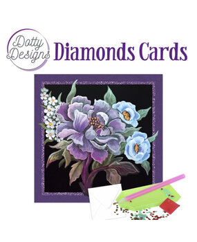 Find It Trading Diamond Cards Set Purple Peonie (DDDC1089)