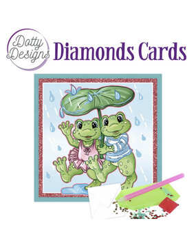 Find It Trading Diamond Cards Set Frogs with Umbrella (DDDC1095)