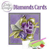 Find It Trading Diamond Cards Set Purple Roses (DDDC1103)